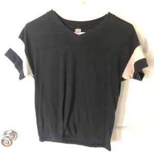 Alternative v neck ringer tee